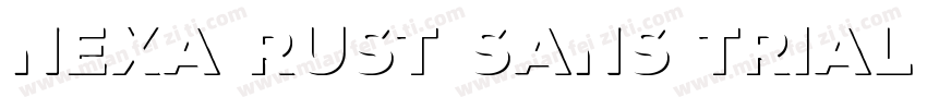 Nexa Rust Sans Trial Black Shadow字体转换